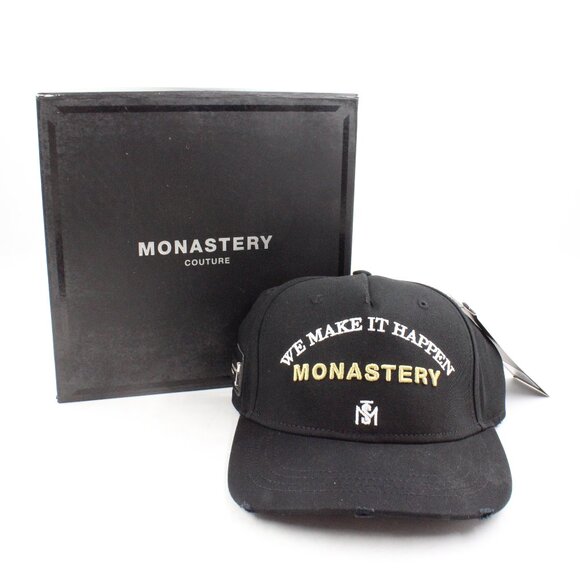 Black and Gold Men's Hat - Picture 1 of 13